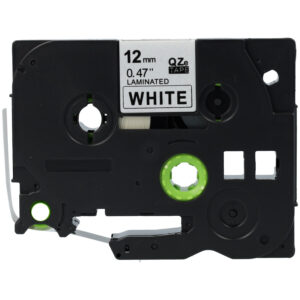 Brother Compatible Labeltape TZe-231 Zwart op Wit 12 mm x 8 m