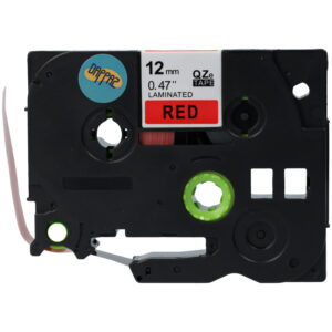 Brother Compatible Labeltape TZe-431 Zwart op Rood 12 mm x 8 m