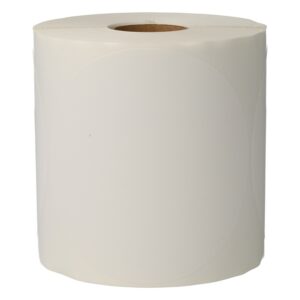 Ronde Sticker Etiketten Wit 80 mm op Rol